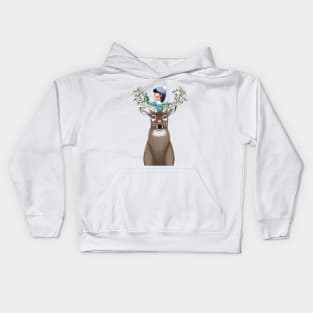 Deer Decorating Kids Hoodie